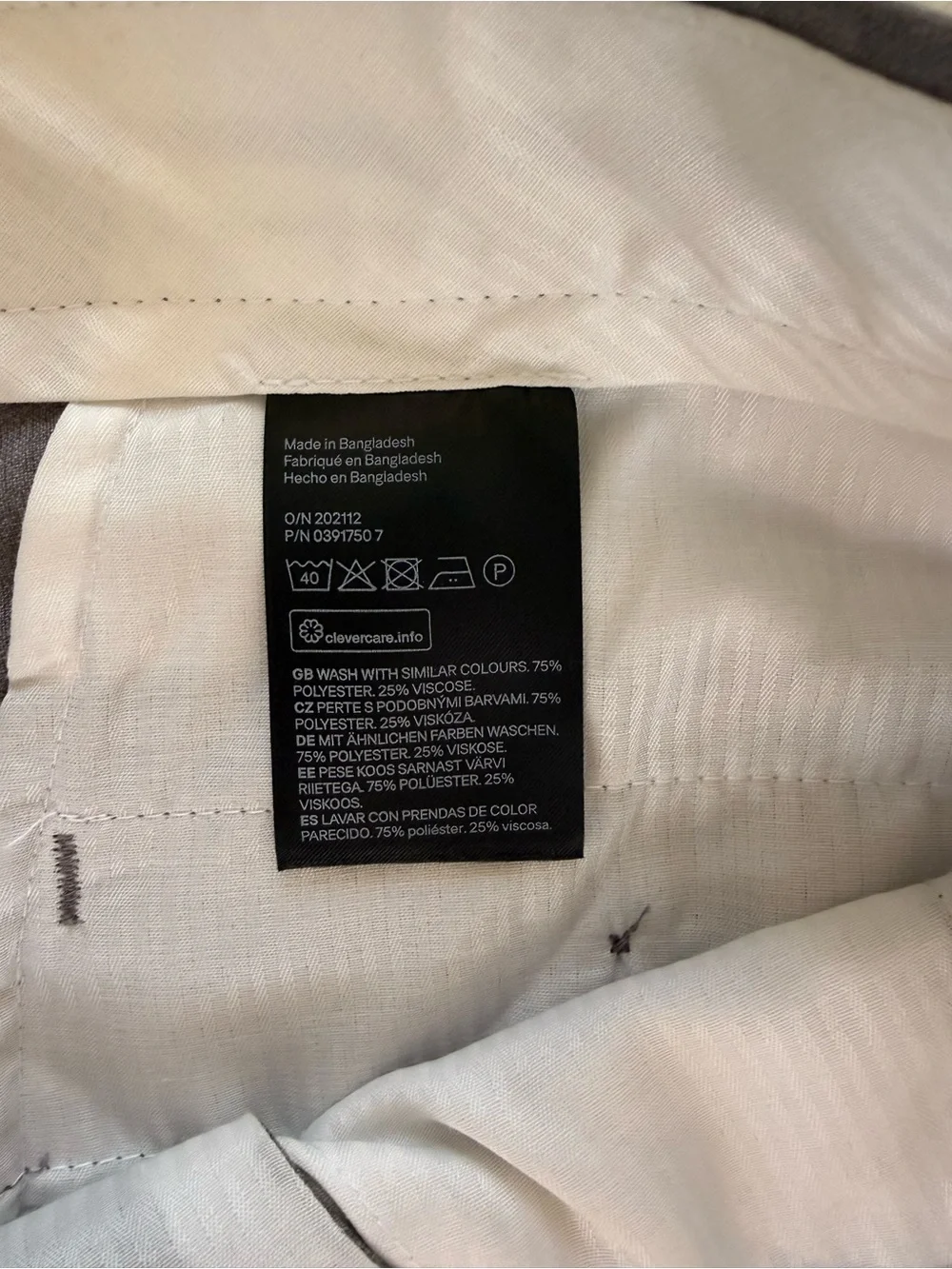 H&M Light Gray Men’s Dress Pants - Slim Fit